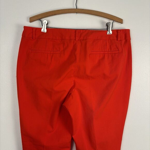 Talbots Heritage Women’s Size 16 Red Cotton Blend Side Zip Ankle Pant - Picture 5 of 6